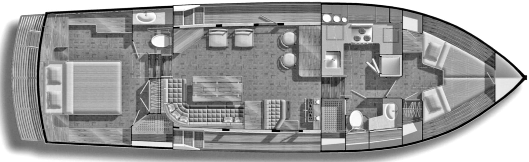 Grand Banks Yachts 42 Motor Yacht floor plan