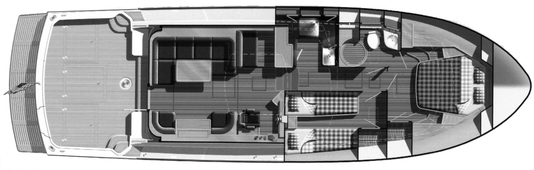 Grand Banks Yachts Eastbay 45 SX floor plan