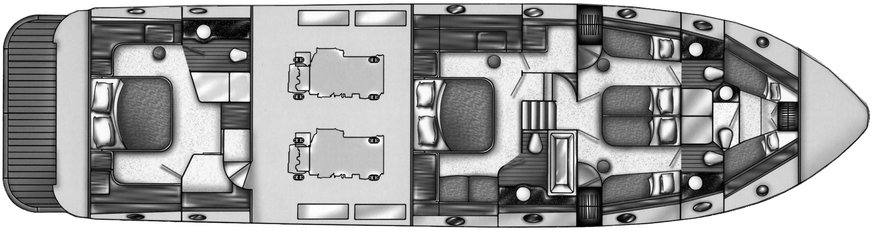 Dyna 70 Motoryacht floor plan
