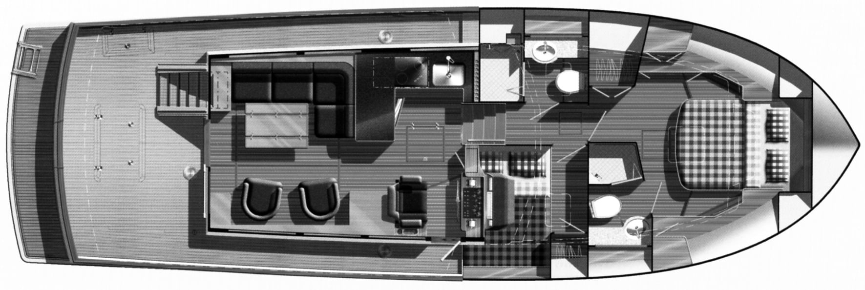 Grand Banks Yachts 47 Heritage EU floor plan
