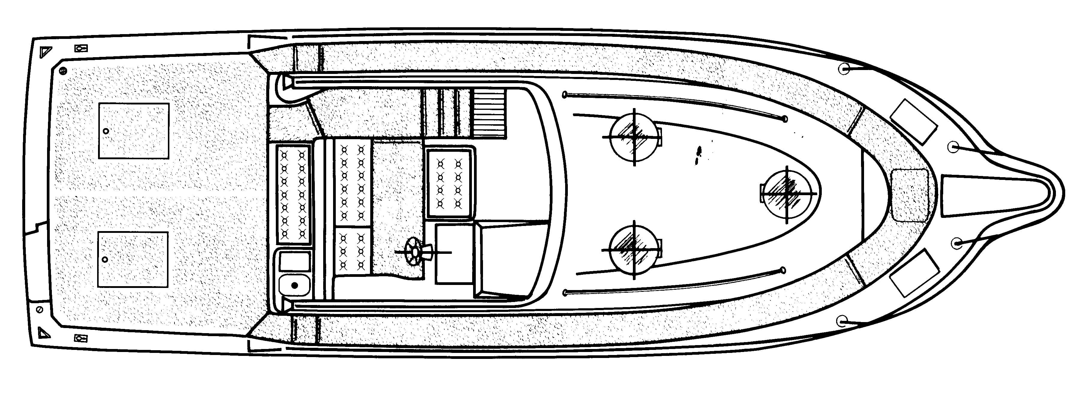 Eclipse 39 Sport Fisherman floor plan