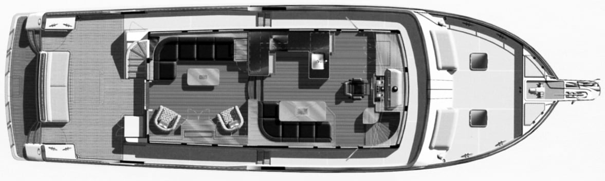 Grand Banks Yachts 59 Aleutian RP floor plan