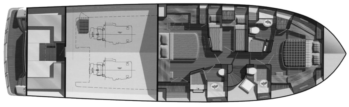 Grand Banks Yachts 59 Aleutian RP floor plan