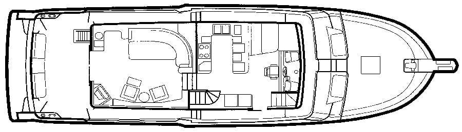 Grand Banks Yachts 64 Aleutian RP floor plan