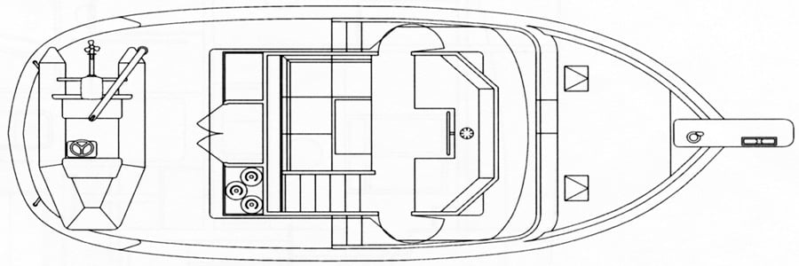 Great Harbour Yachts 37 floor plan