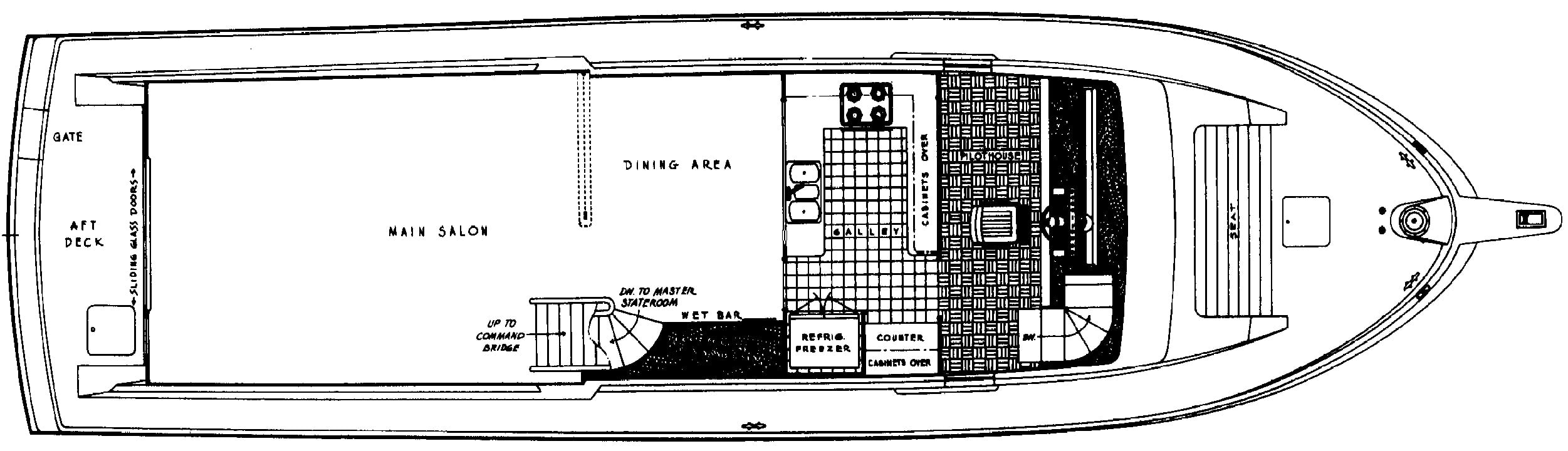 Gulfstar Yachts 63 Motor Yacht floor plan