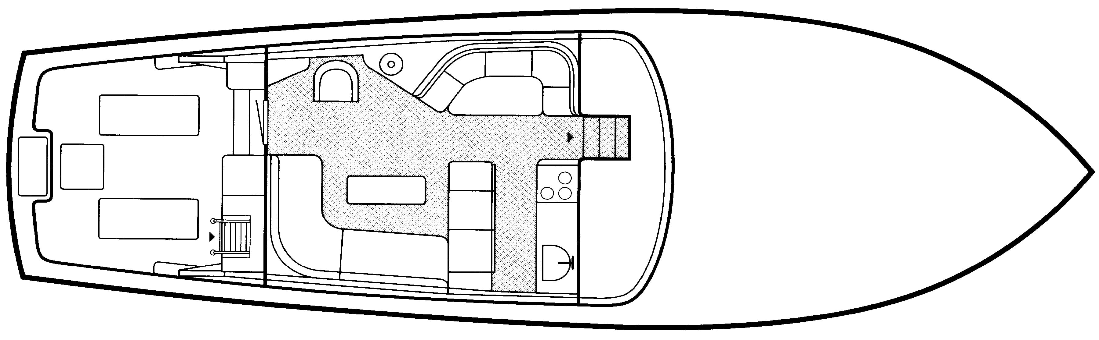 Egg Harbor Yachts 52 Sport Yacht floor plan