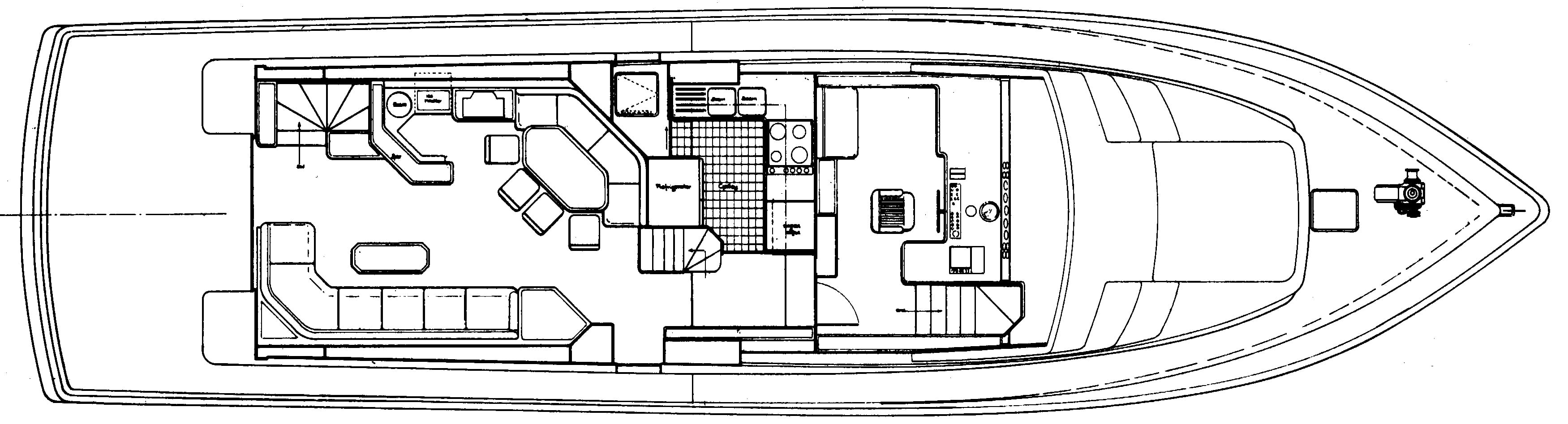 Azimut Yachts 71 Motor Yacht; 76 Cockpit MY floor plan