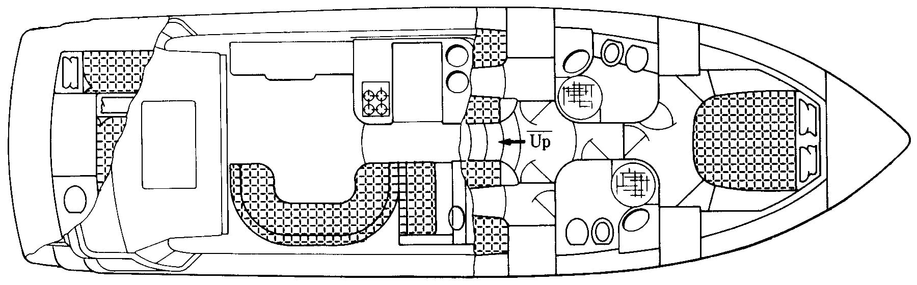 Fairline Yachts 47-50 Squadron floor plan