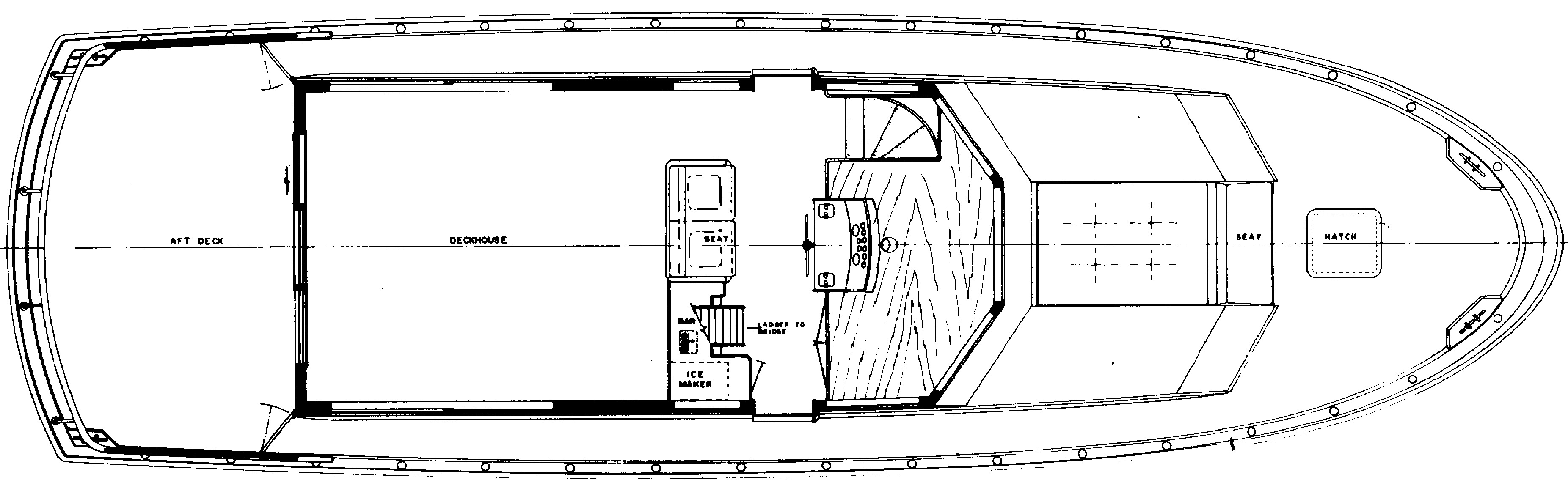 Hatteras Yachts 54 Motor Yacht floor plan