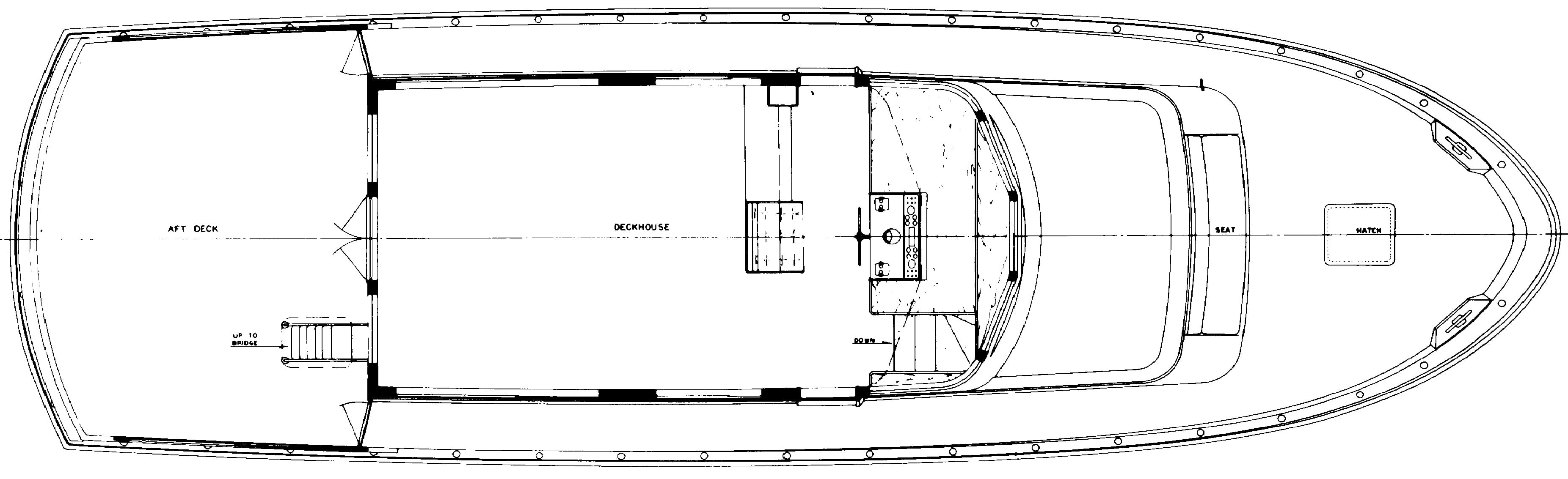 Hatteras Yachts 56 Motor Yacht floor plan