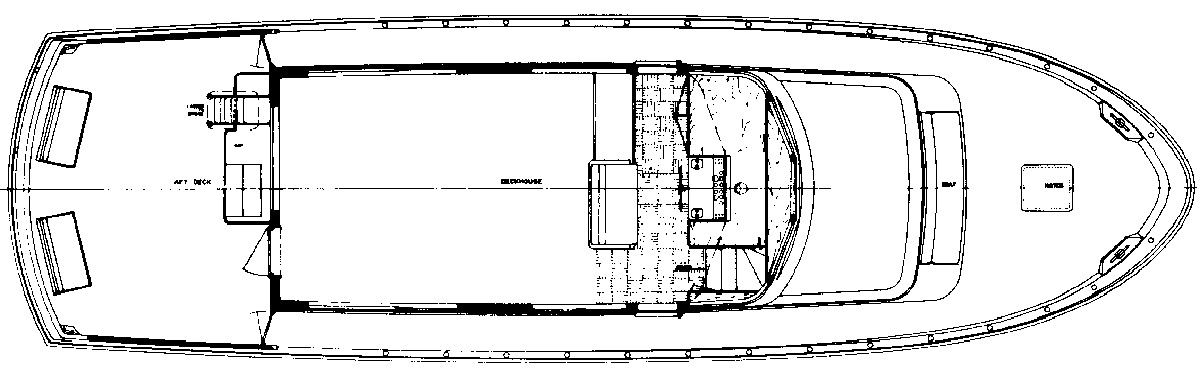 Hatteras Yachts 58 Motor Yacht floor plan