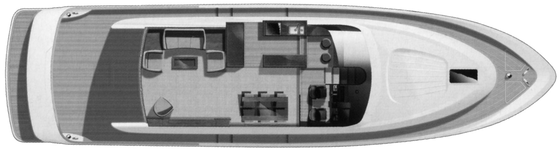 Fairline Yachts 68 Squadron floor plan