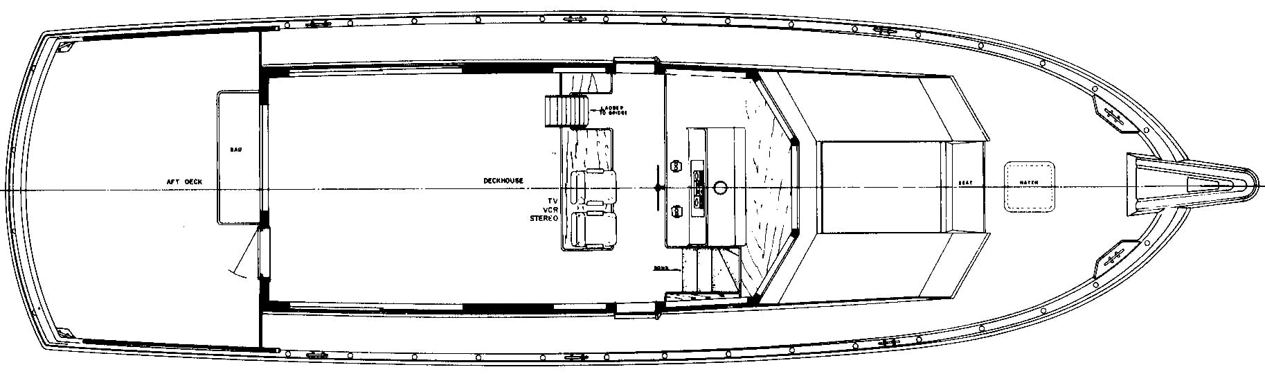 Hatteras Yachts 60 Motor Yacht floor plan