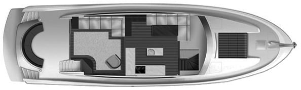 Hatteras Yachts 60 Motor Yacht floor plan