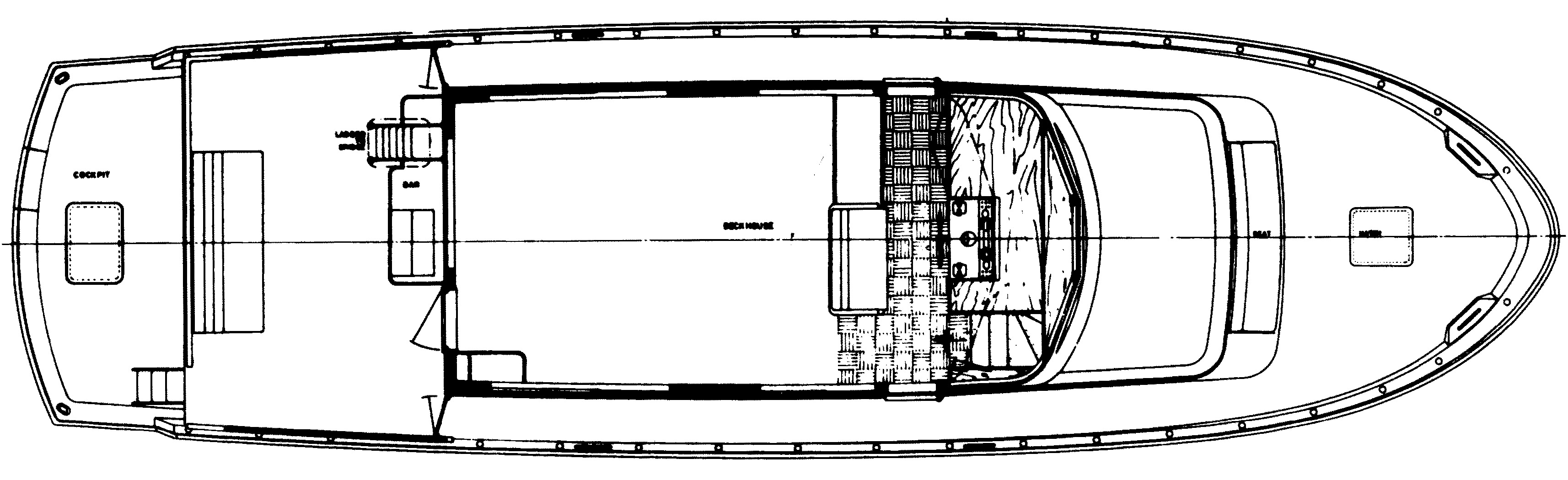 Hatteras Yachts 63 Cockpit Motor Yacht floor plan