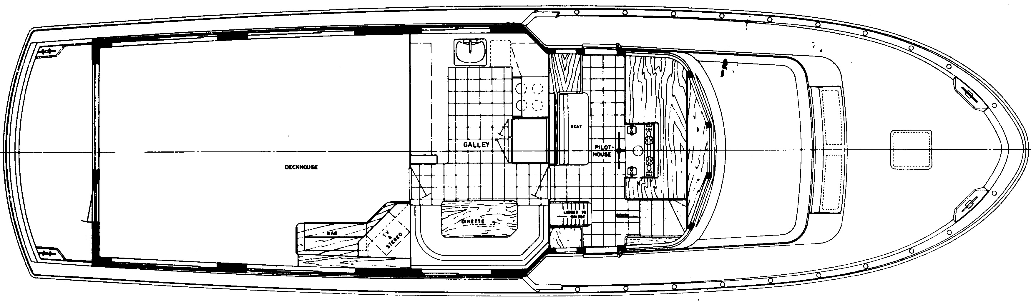 Hatteras Yachts 63 Motor Yacht floor plan