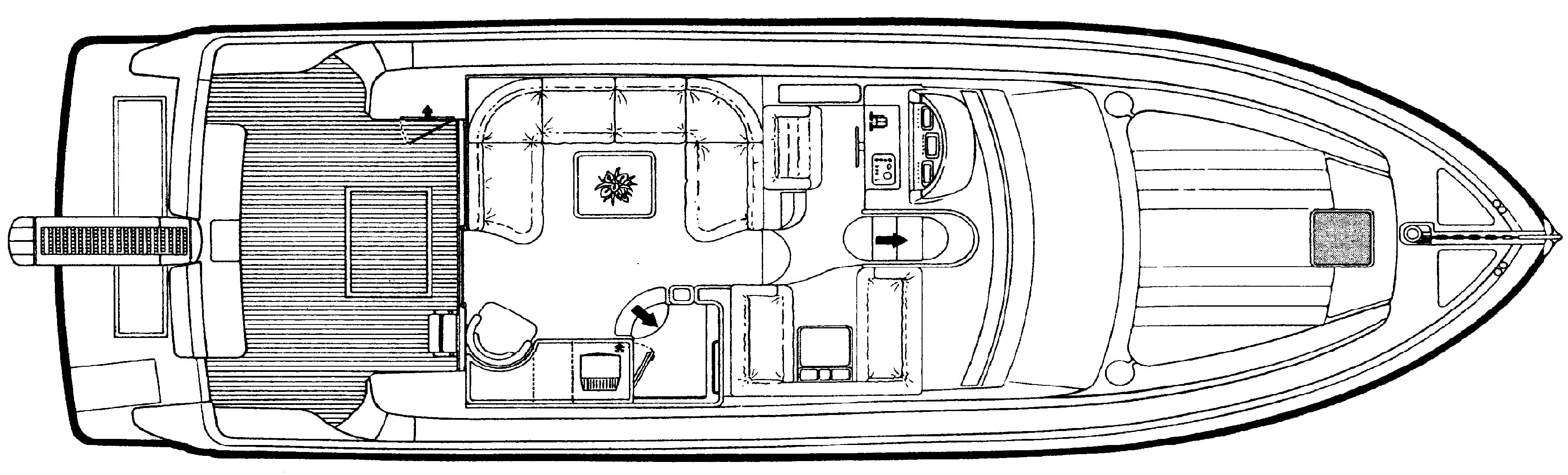 Ferretti Yachts 46-480 floor plan