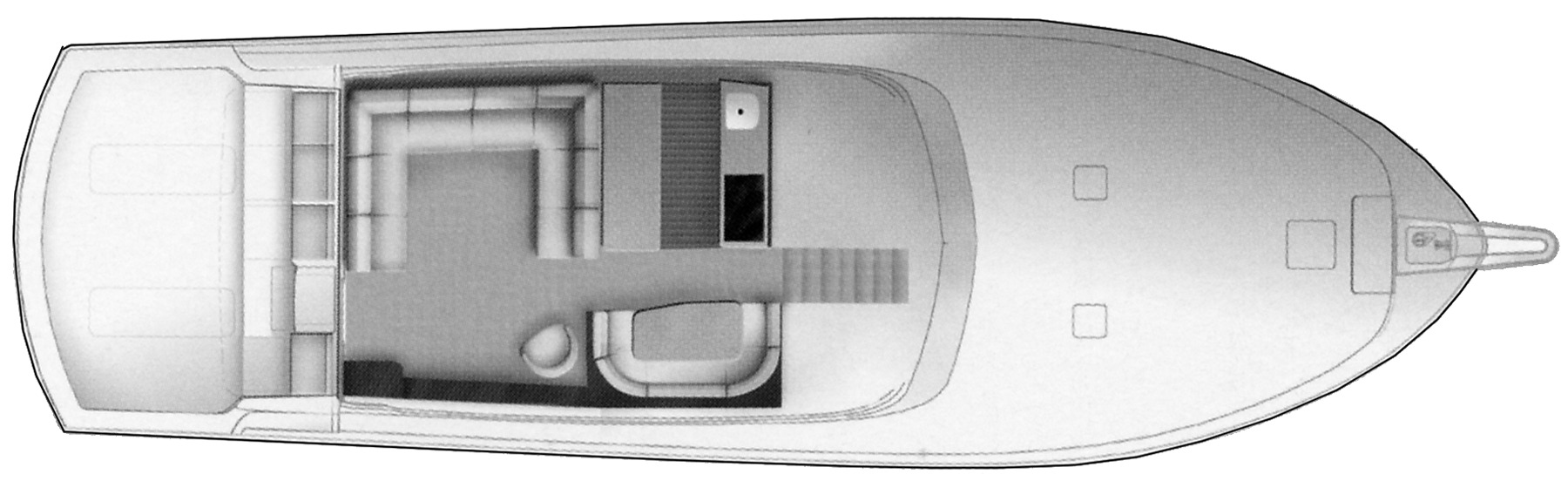 Hatteras Yachts 64 Convertible floor plan