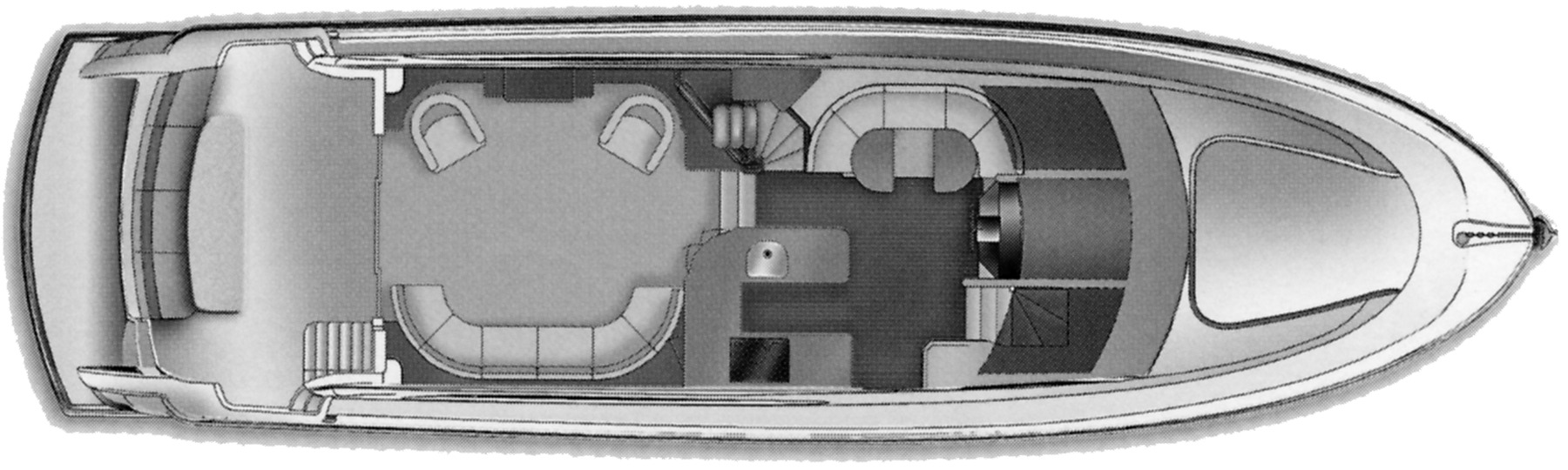 Hatteras Yachts 64 Motor Yacht floor plan