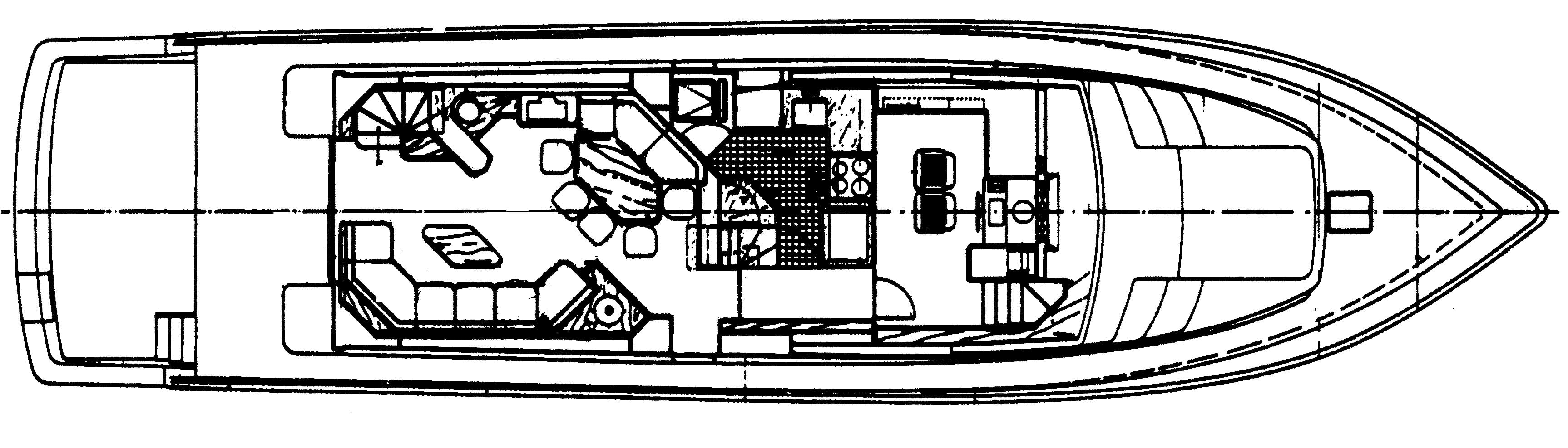 Azimut Yachts 71 Motor Yacht; 76 Cockpit MY floor plan