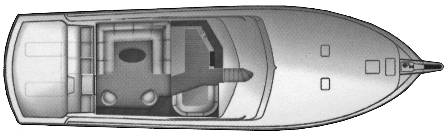 Hatteras Yachts 68 Convertible floor plan