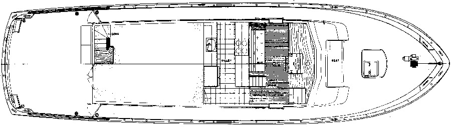 Hatteras Yachts 70 Extended Deckhouse MY floor plan