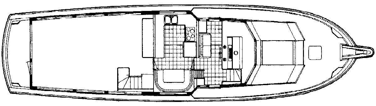 Hatteras Yachts 70 Motor Yacht floor plan
