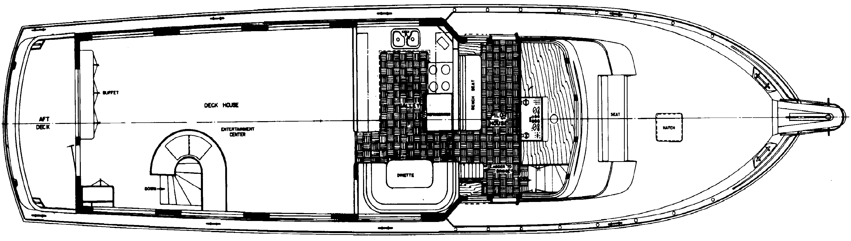 Hatteras Yachts 72 Motor Yacht floor plan