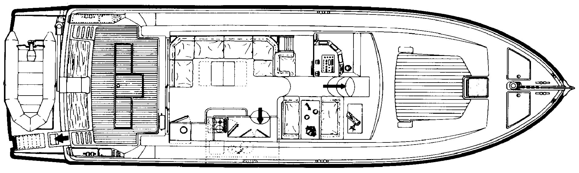 Ferretti Yachts 50 floor plan