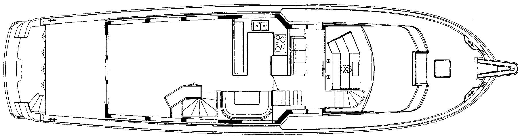 Hatteras Yachts 75 Cockpit Motor Yacht floor plan