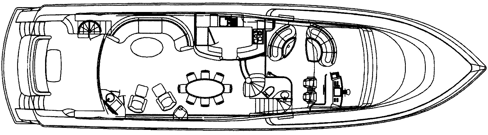 Hatteras Yachts 80 Motor Yacht floor plan