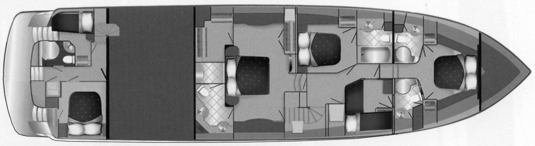 Hatteras Yachts 80 Motor Yacht floor plan