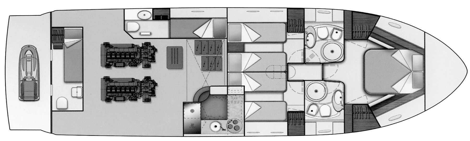 Ferretti Yachts 500 floor plan