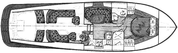 Hinckley Yachts Talaria 44 EX floor plan