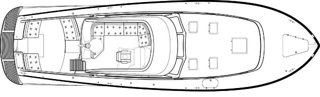 Hinckley Yachts Talaria 44 Flybridge floor plan