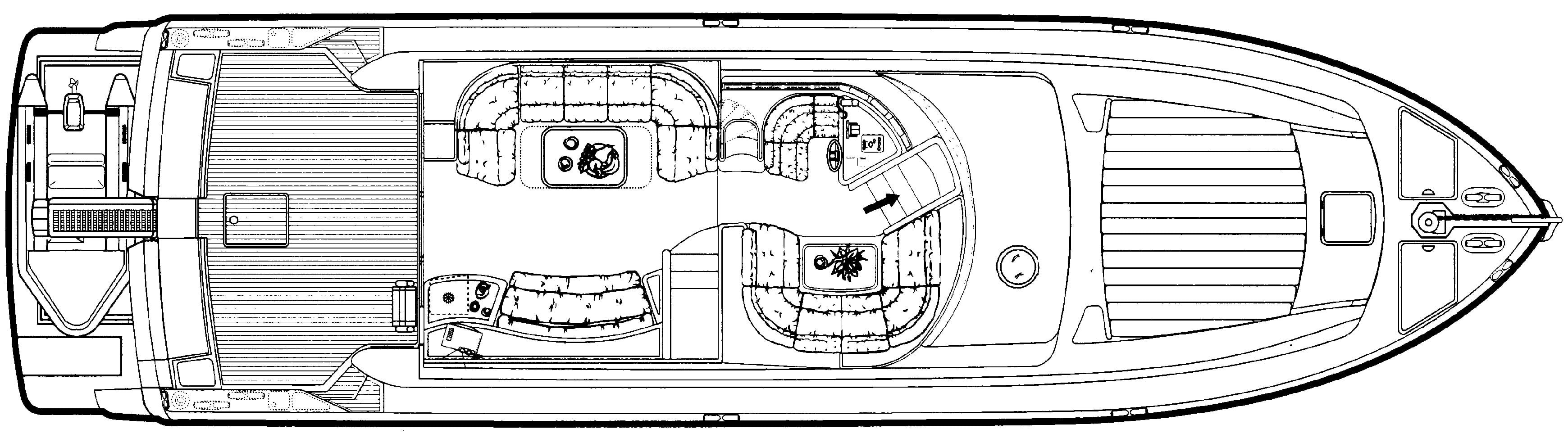 Ferretti Yachts 620 floor plan