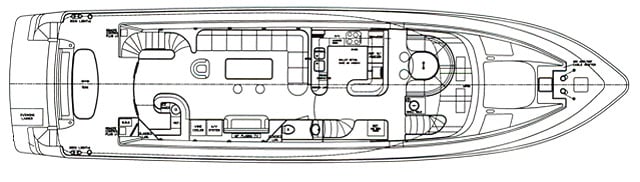 Horizon Yachts 82 Motor Yacht floor plan