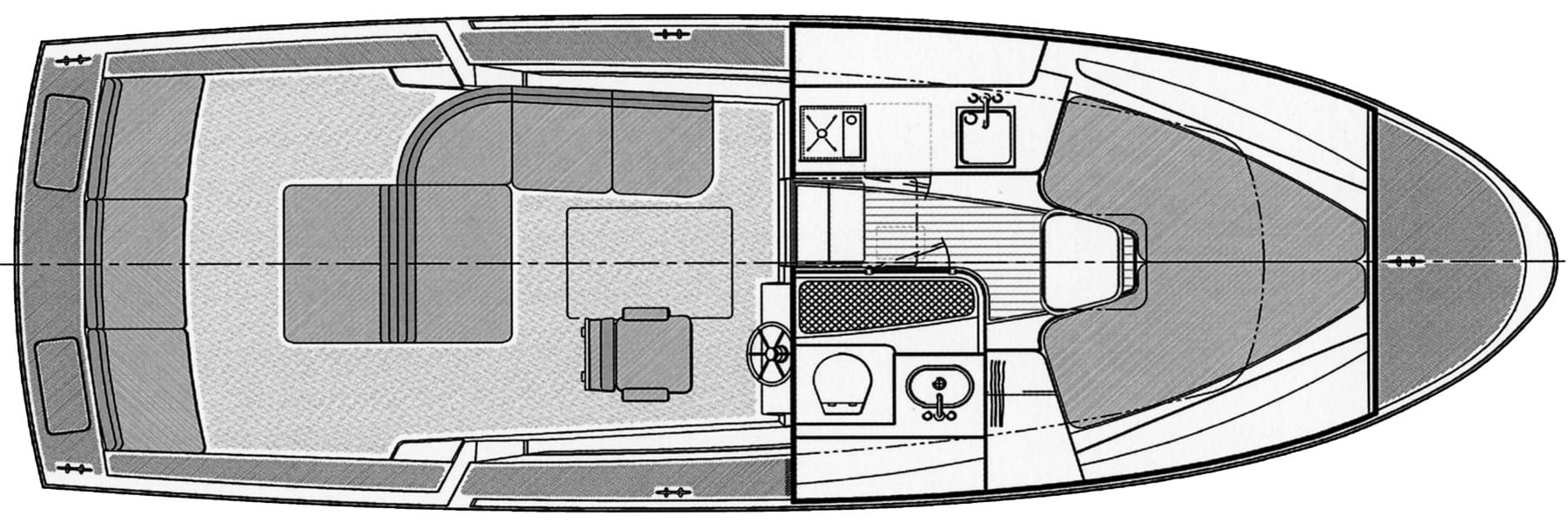 Hunt 29 Surfhunter floor plan