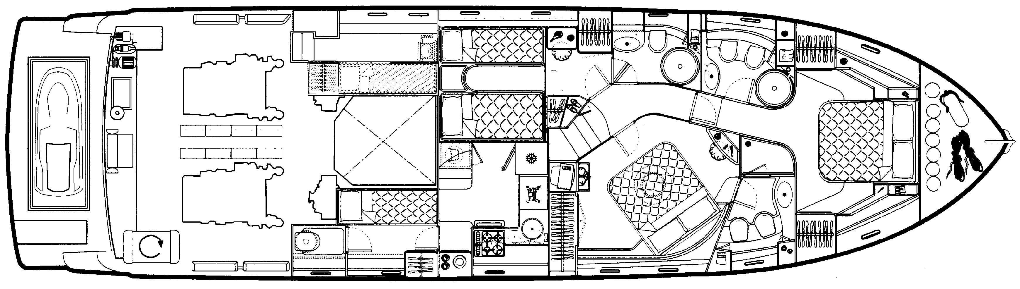 Ferretti Yachts 620 floor plan