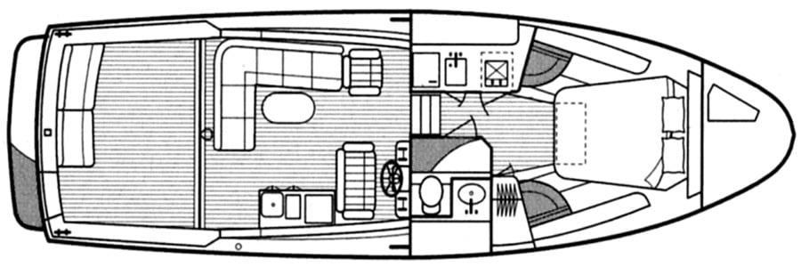 Hunt 36 Harrier floor plan