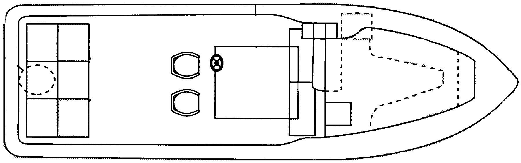Hydra-Sports 3300 Sport Fisherman floor plan
