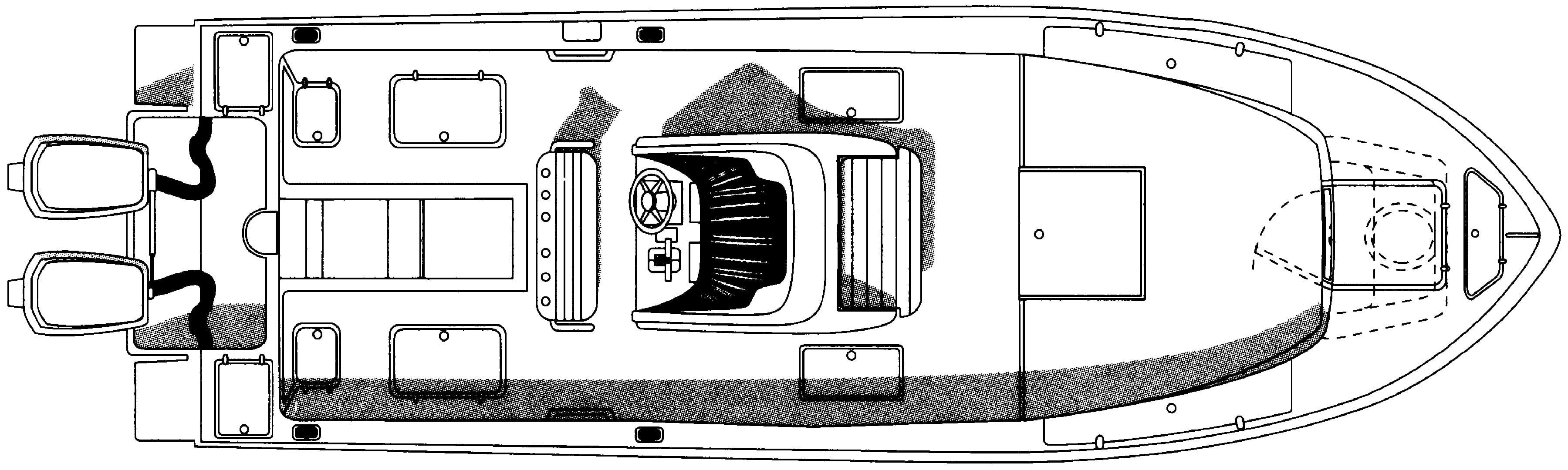 Intrepid Yachts 289 Center Console floor plan