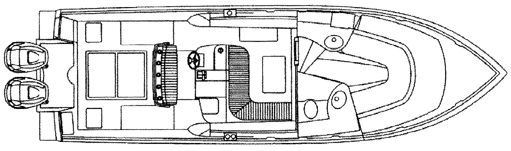 Intrepid Yachts 310 Walkaround floor plan