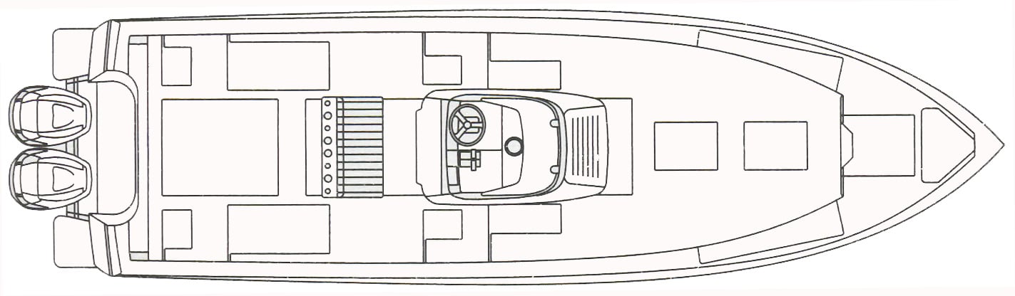 Intrepid Yachts 323 Cuddy floor plan
