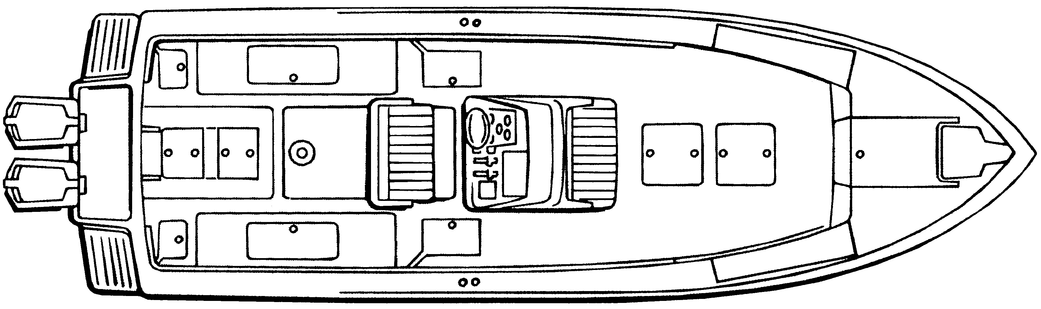 Intrepid Yachts 339 Center Console floor plan