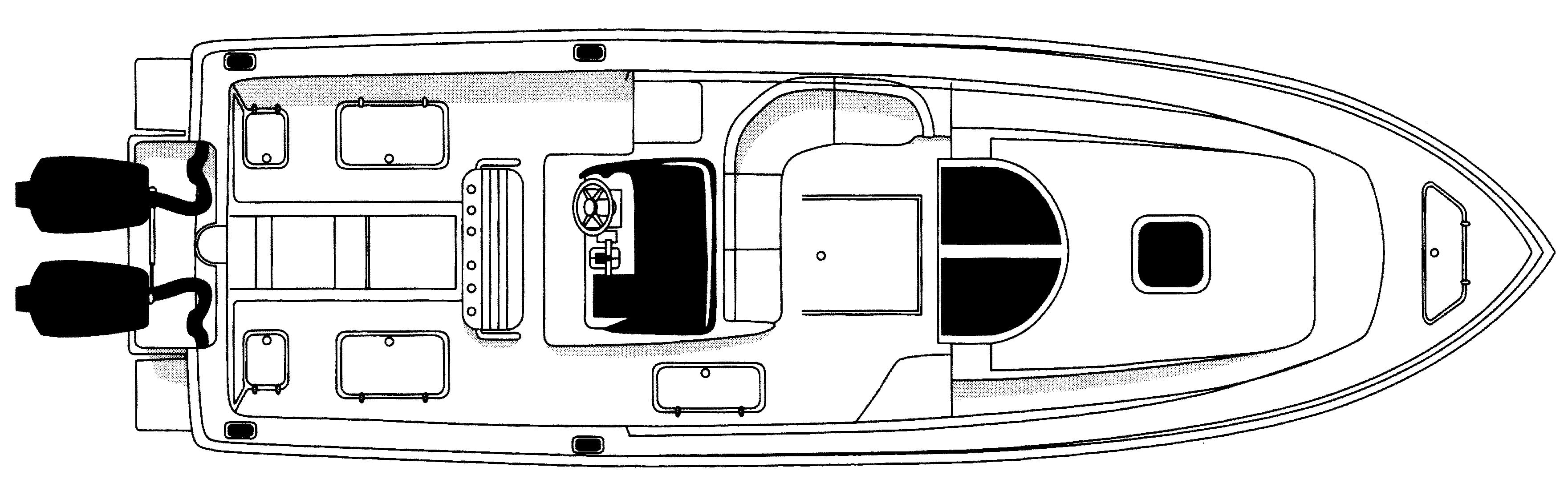 Intrepid Yachts 356 Cuddy floor plan