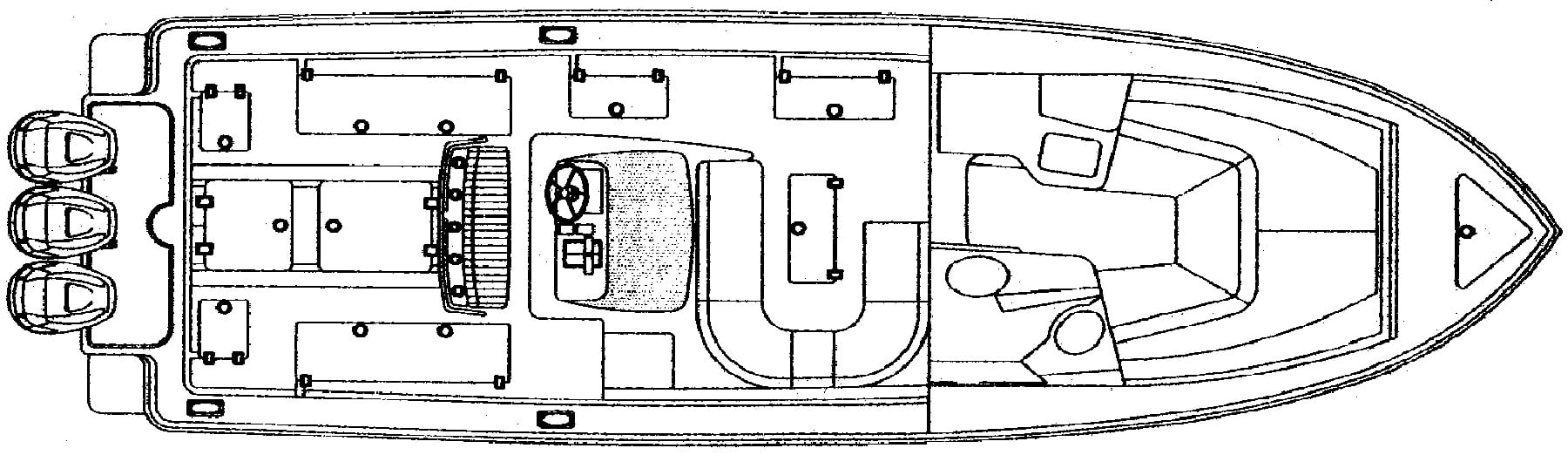 Intrepid Yachts 370 Cuddy floor plan