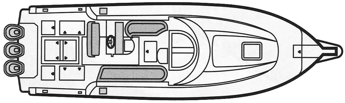Intrepid Yachts 390 Sport Yacht floor plan