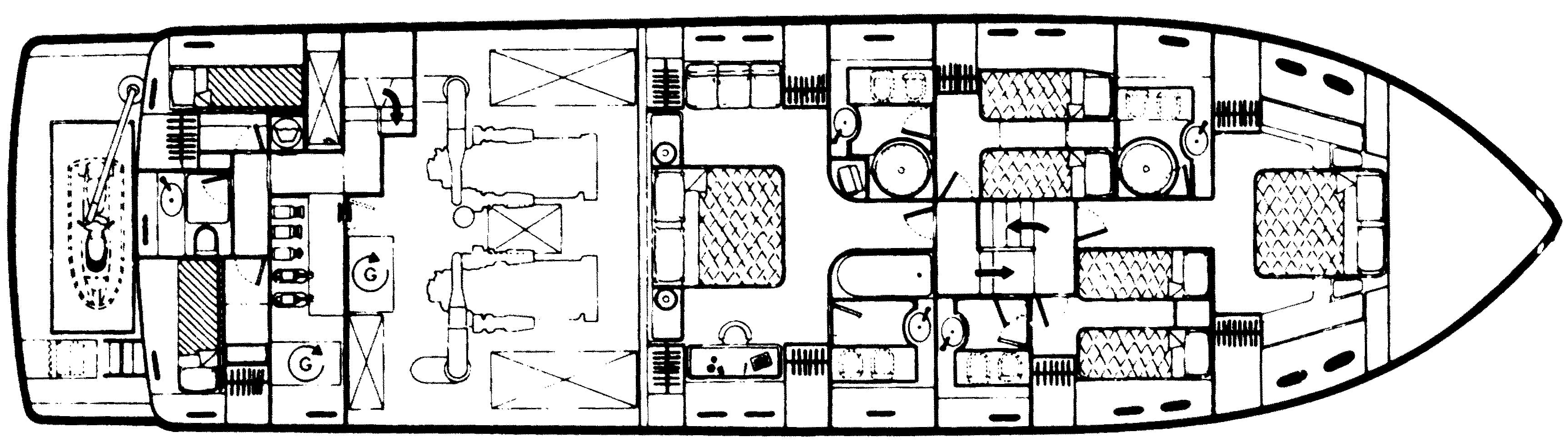 Ferretti Yachts 75 (225) floor plan